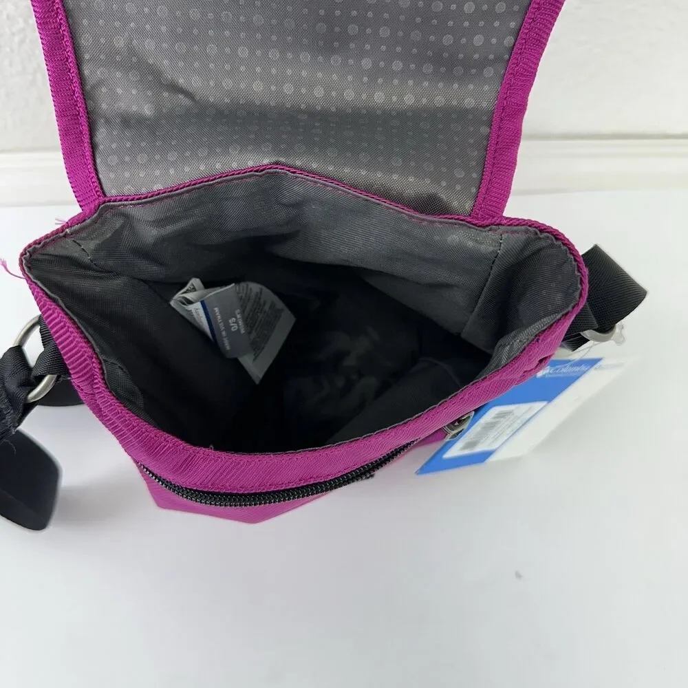 Columbia Crossbody Bag Womens OS Fuchsia Azza Sporty Messenger Nylon